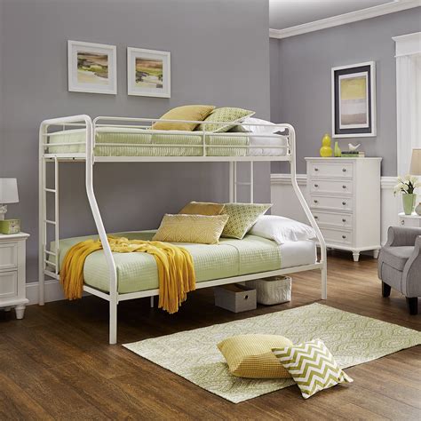 bunk bed metal white